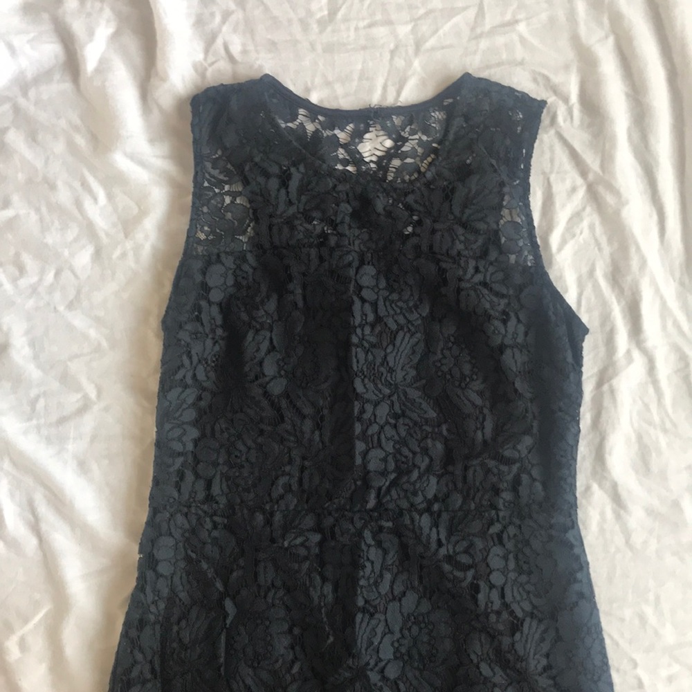 Lace overlay dress